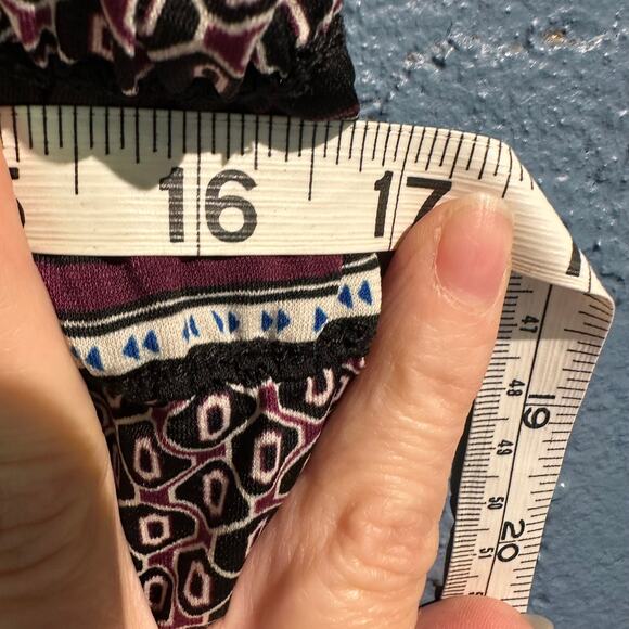 Max Studio Size Small Knit Geometric Boho Pattern Mini Micro Dress Wrinkle Free - Picture 6 of 7